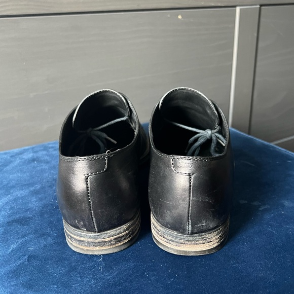 Bottega Veneta Intrecciato-Trimmed Leather Derby Shoes SZ 40 - Picture 2 of 6